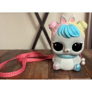 LOL Surprise Biggie Pet Bunny Rabbit Coin Bank w/ Strap & Plug